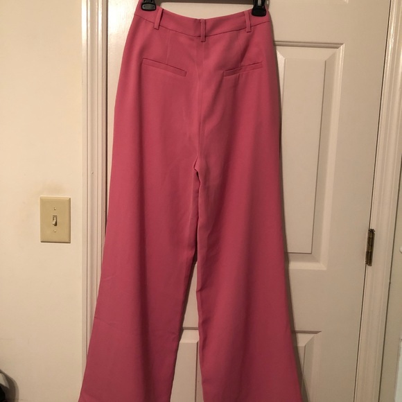 Leith Pink High Waist Flare Pants - Picture 4 of 6